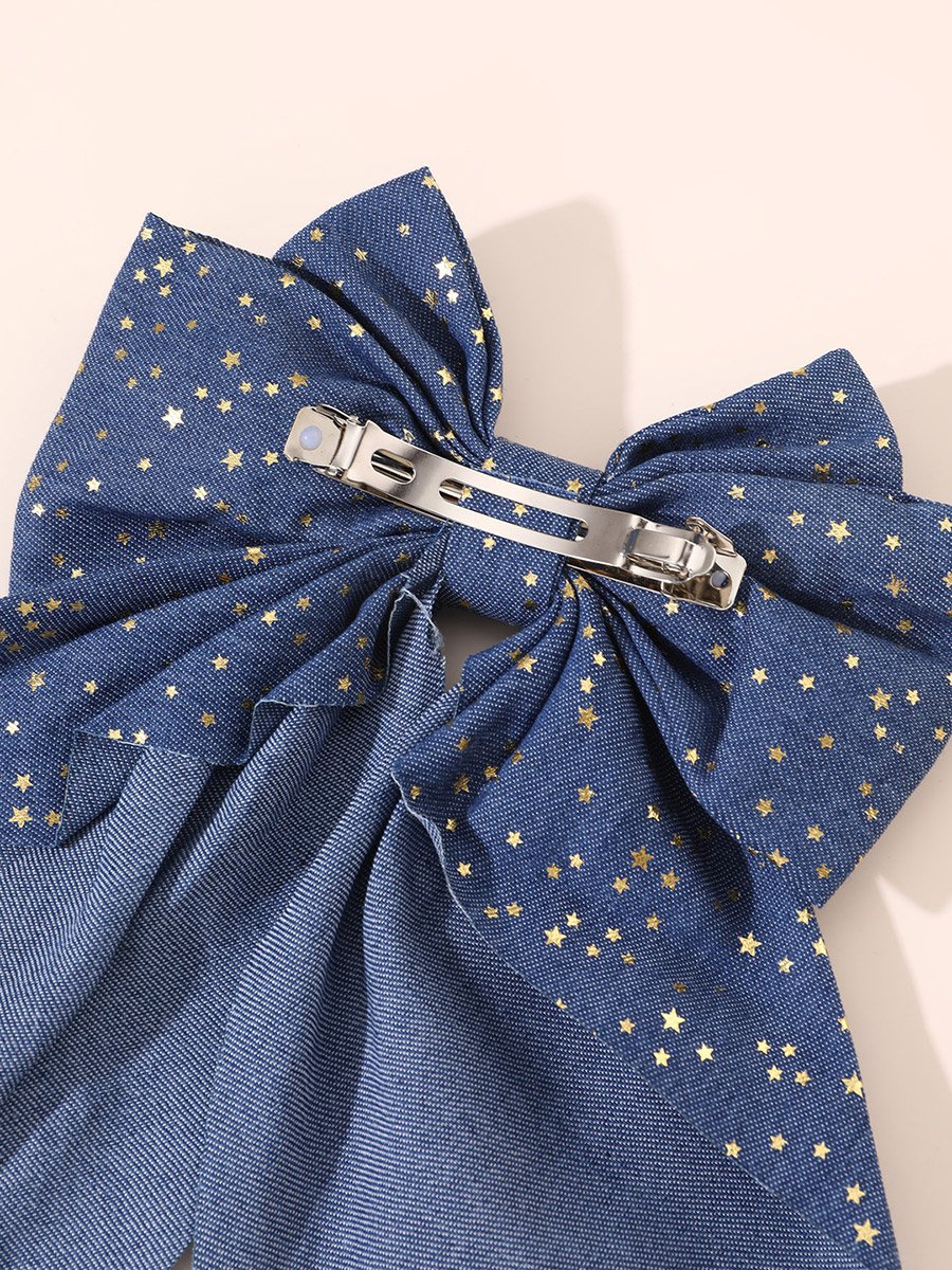 Set of 3 - Floral Printed Ribbon Hair Clip