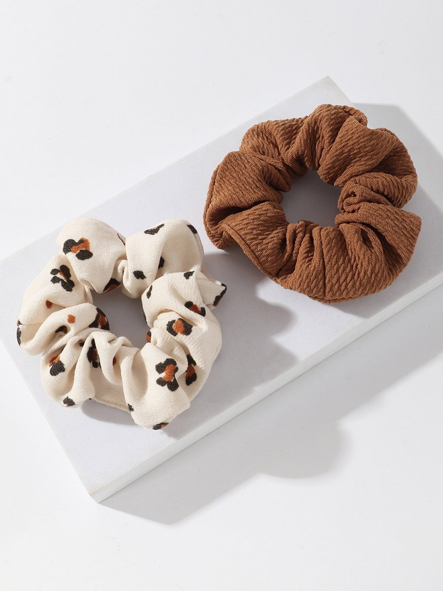 Set of 2 - Textured Scrunchies