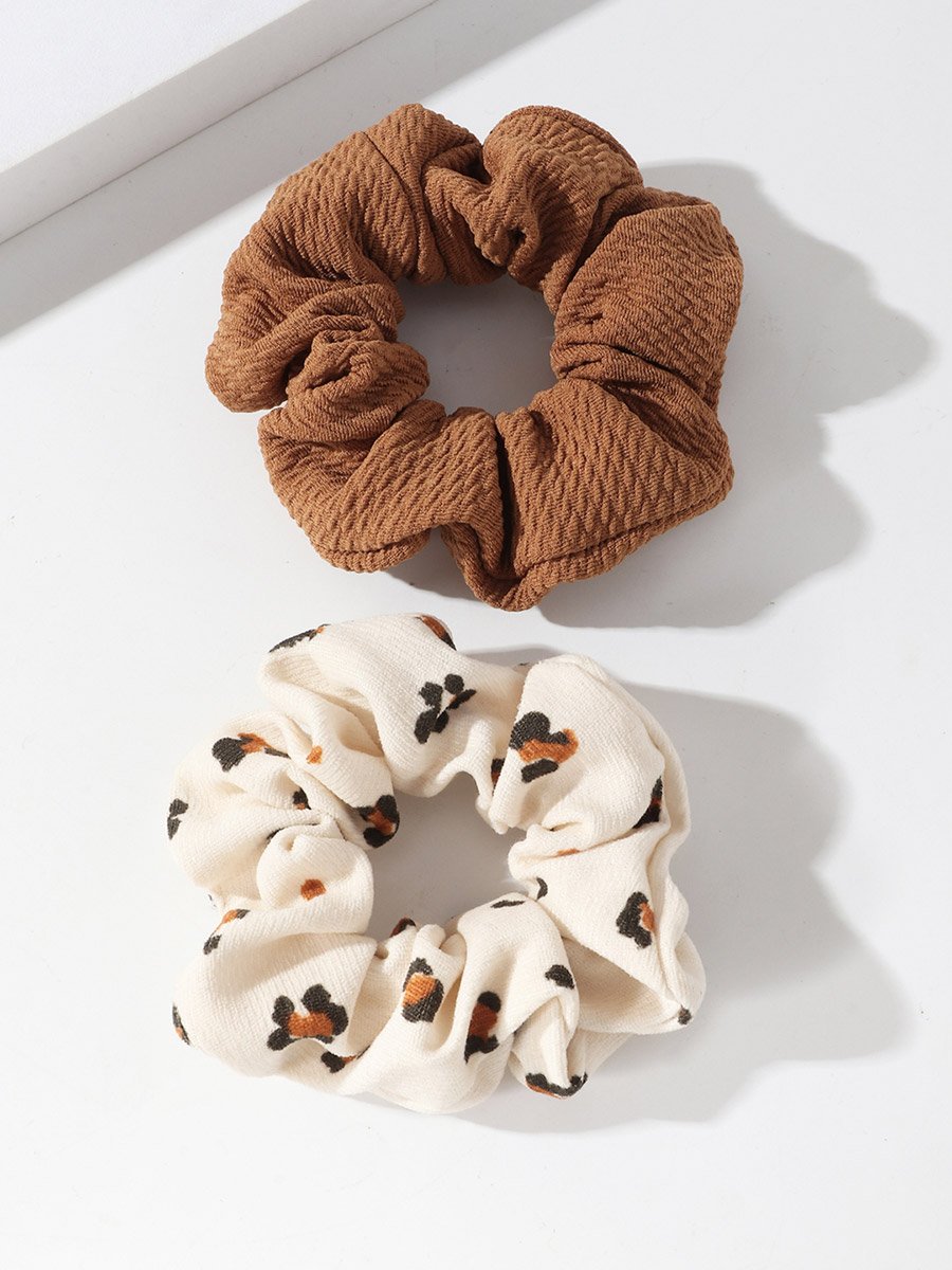 Set of 2 - Textured Scrunchies