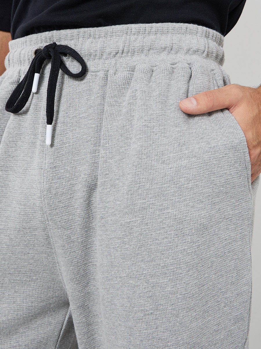 Men Grey Oversized Joggers