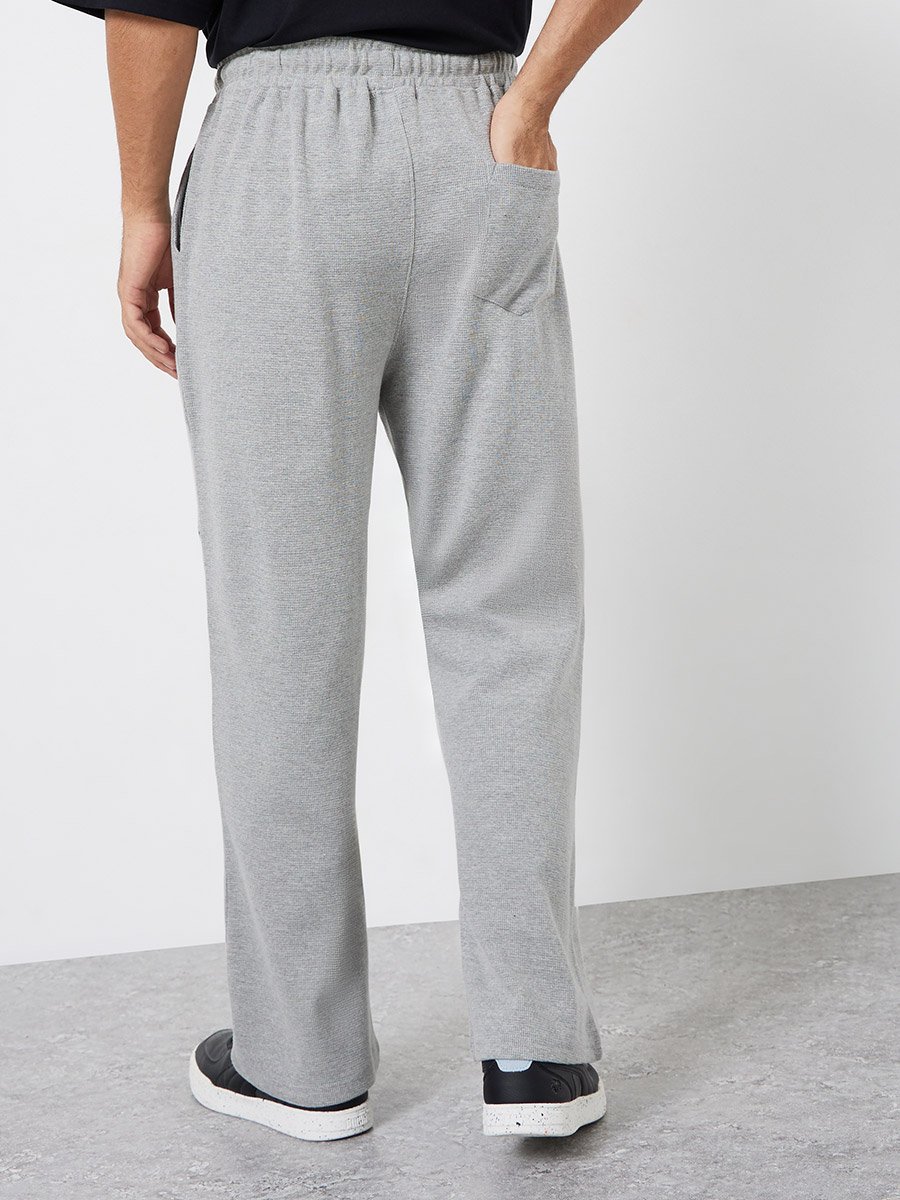 Men Grey Oversized Joggers
