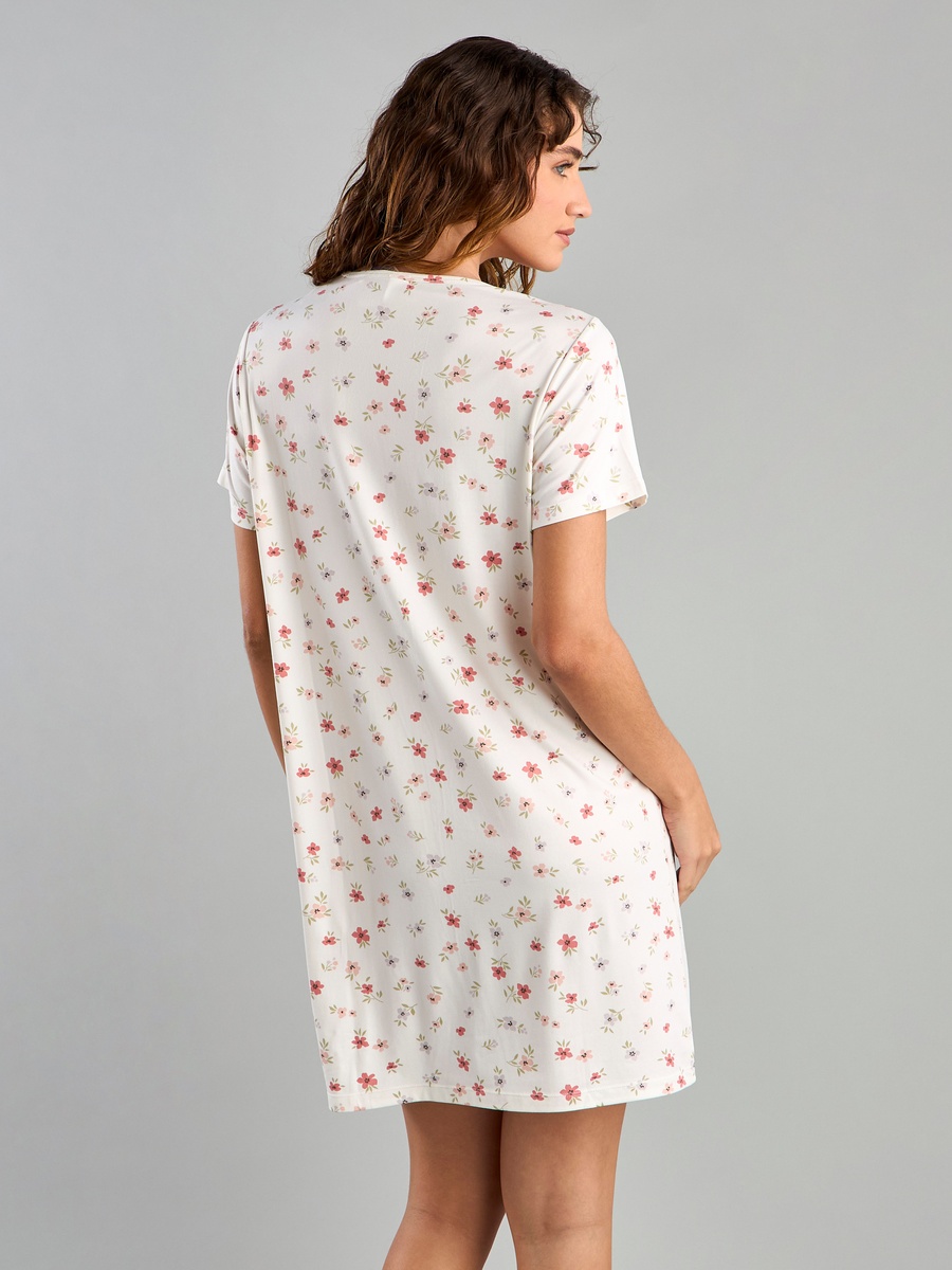 All-Over Floral Print Sleepshirt
