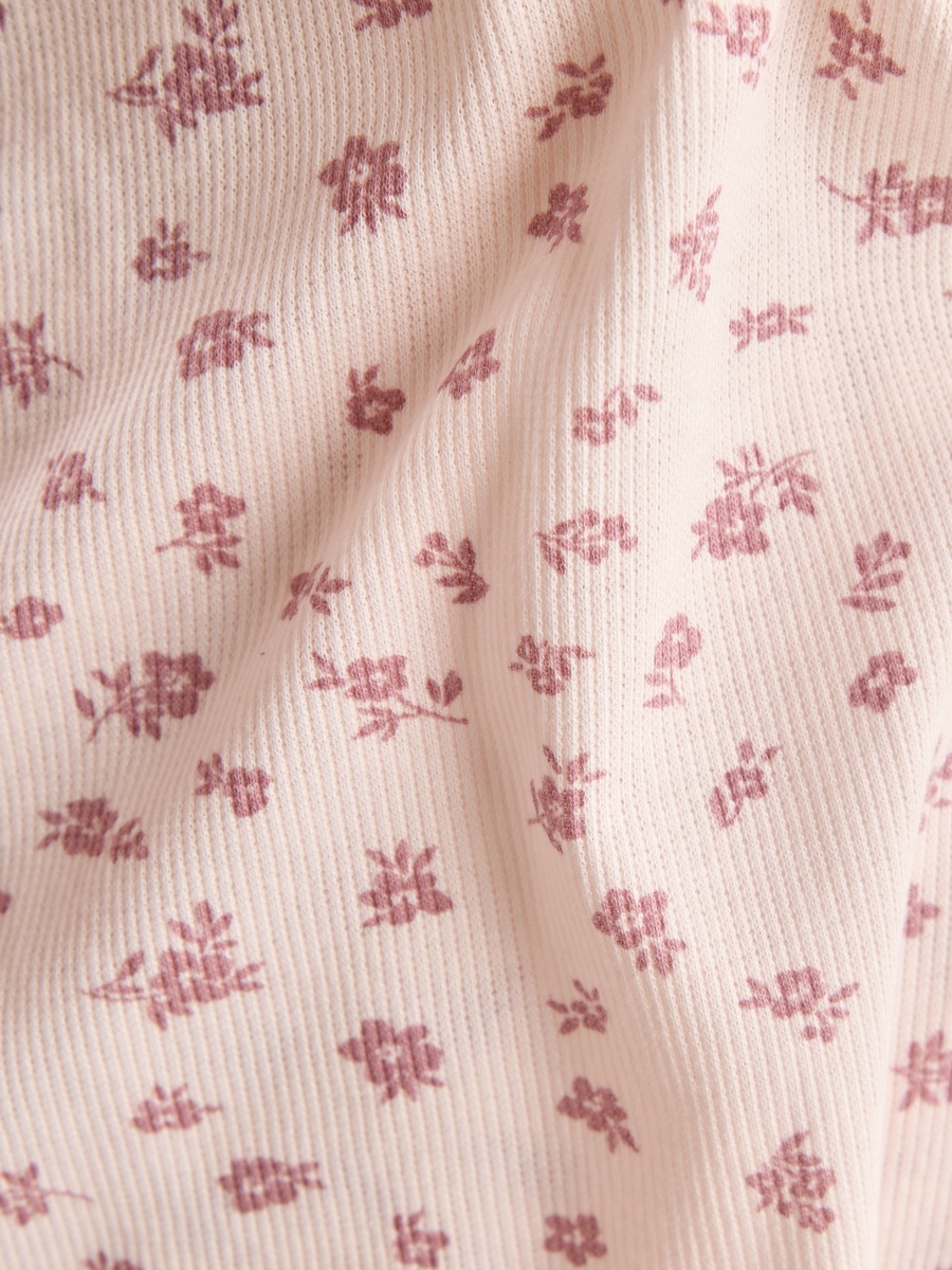 All-Over Floral Print Maternity T-Shirt and Pyjama Set