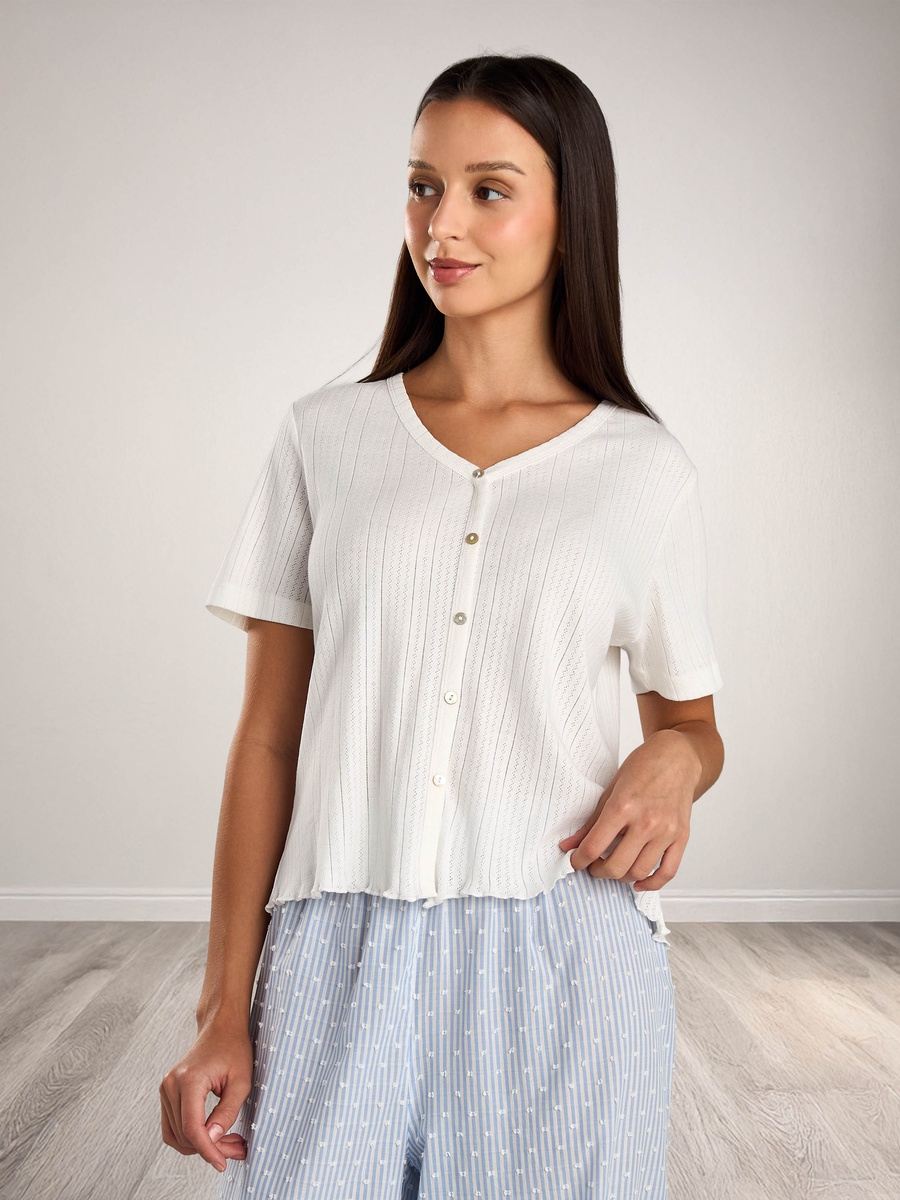Striped Cotton Pyjama Set