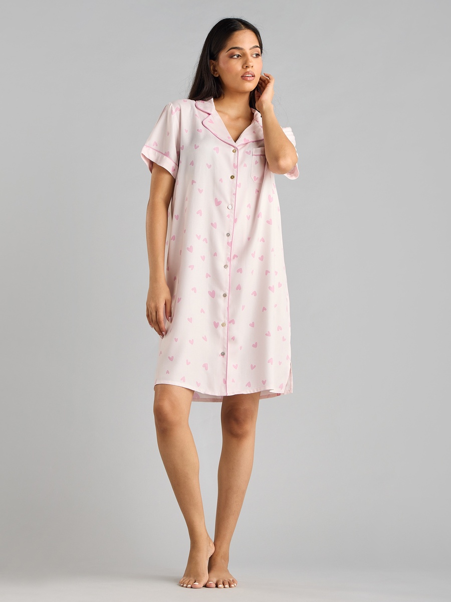 Heart Print Sleepshirt