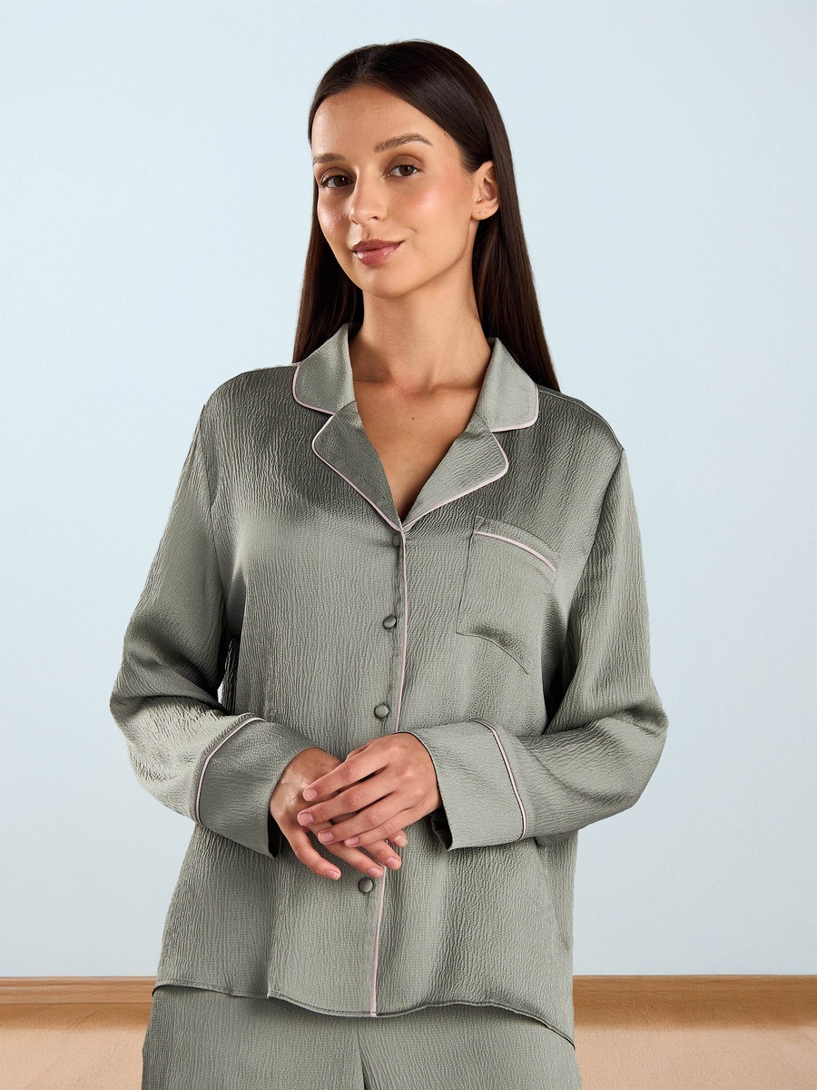 Textured Pyjama Set