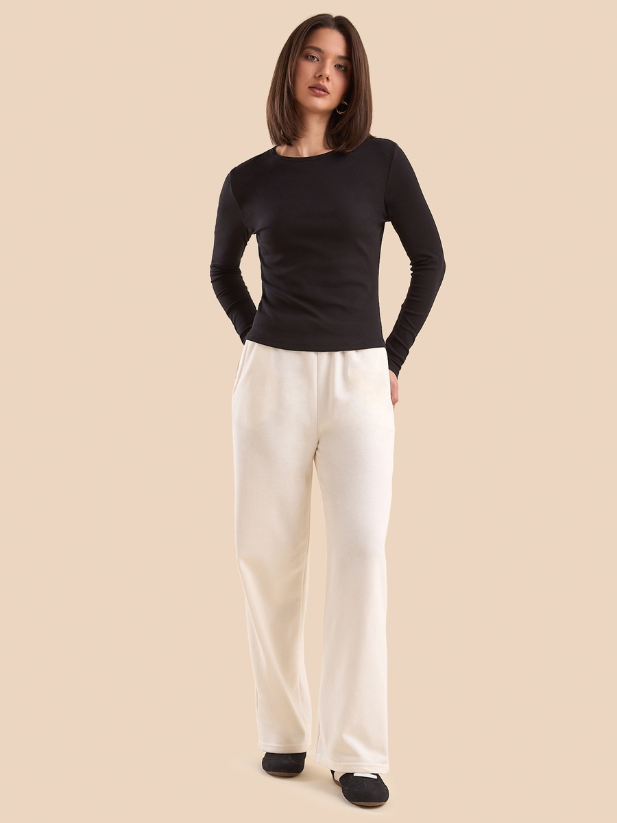 Terry Wide Leg Pants
