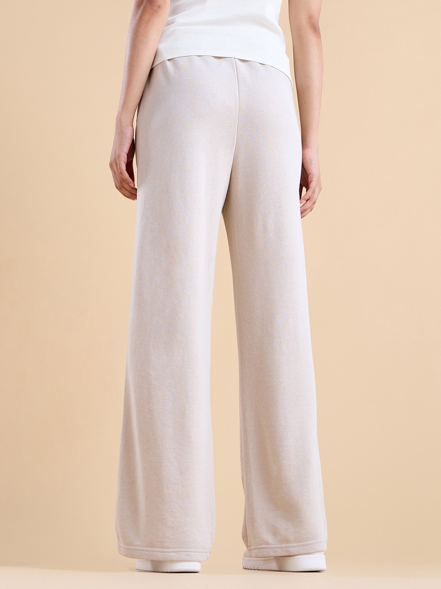 Plain Wide Leg Joggers