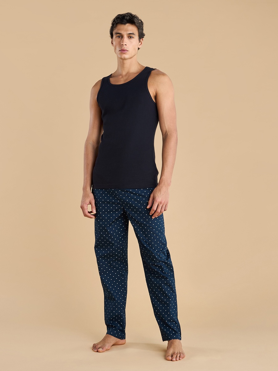 Printed Pyjamas with Drawstring Closure