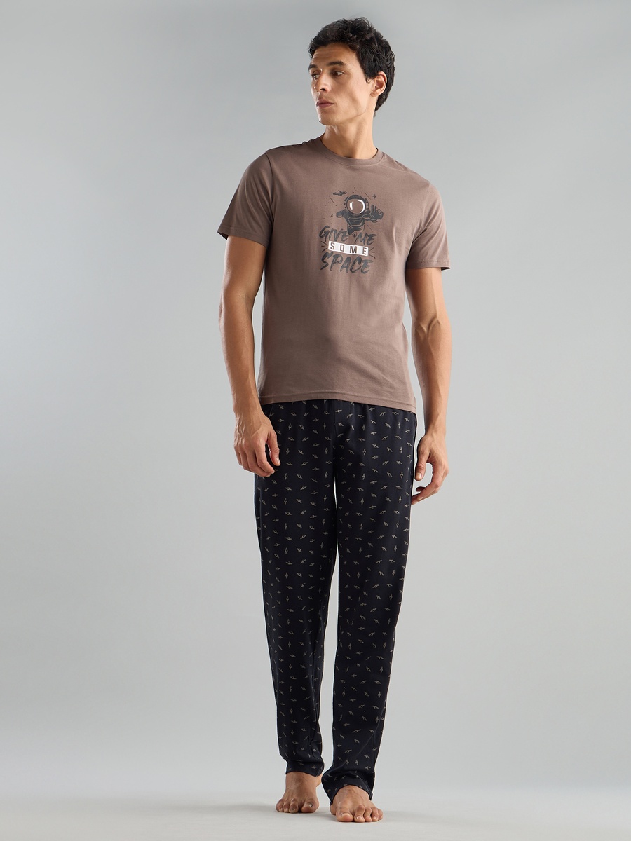 Space Print Cotton Pyjama Set