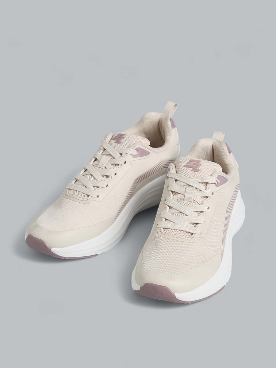 Textured Lace-Up Sports Shoes