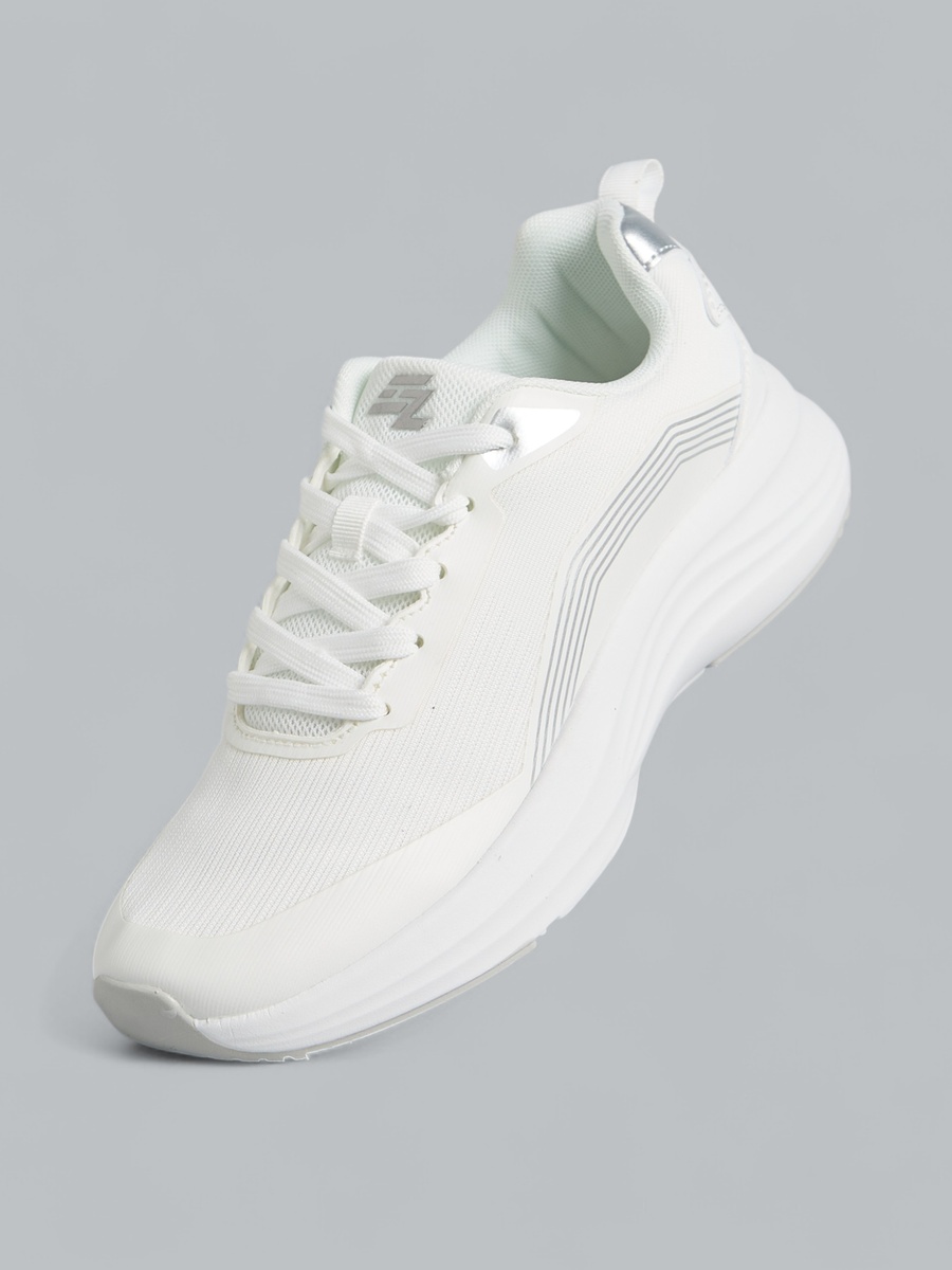 Textured Lace-Up Sports Shoes