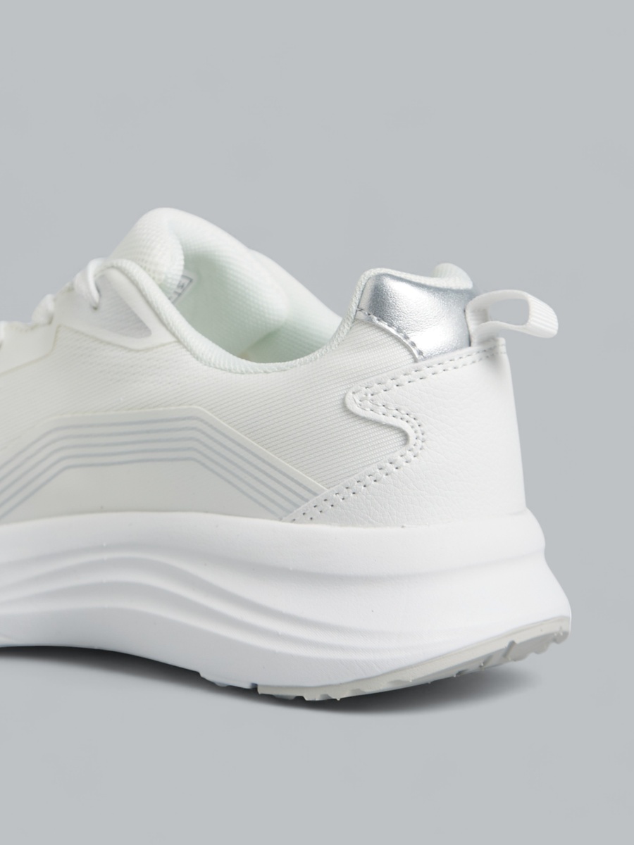 Textured Lace-Up Sports Shoes