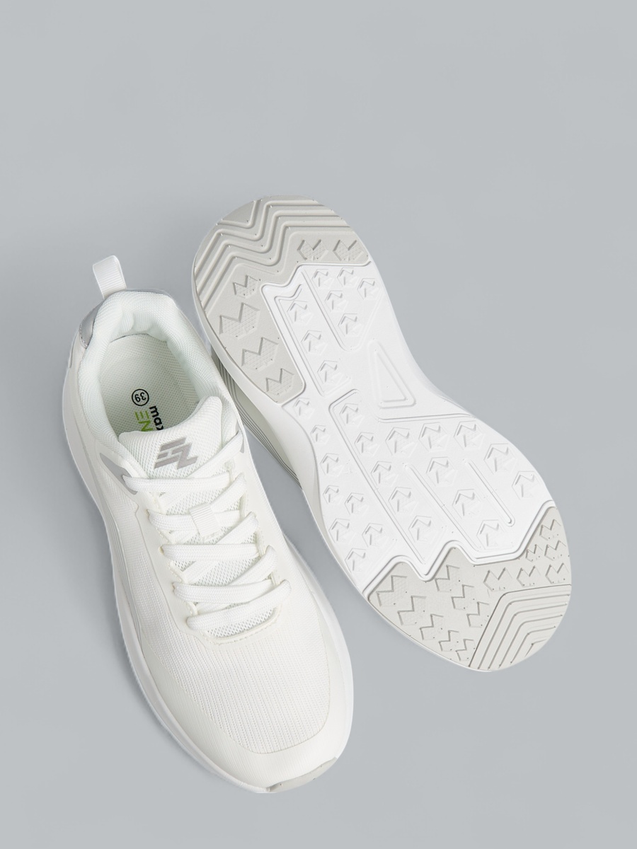 Textured Lace-Up Sports Shoes