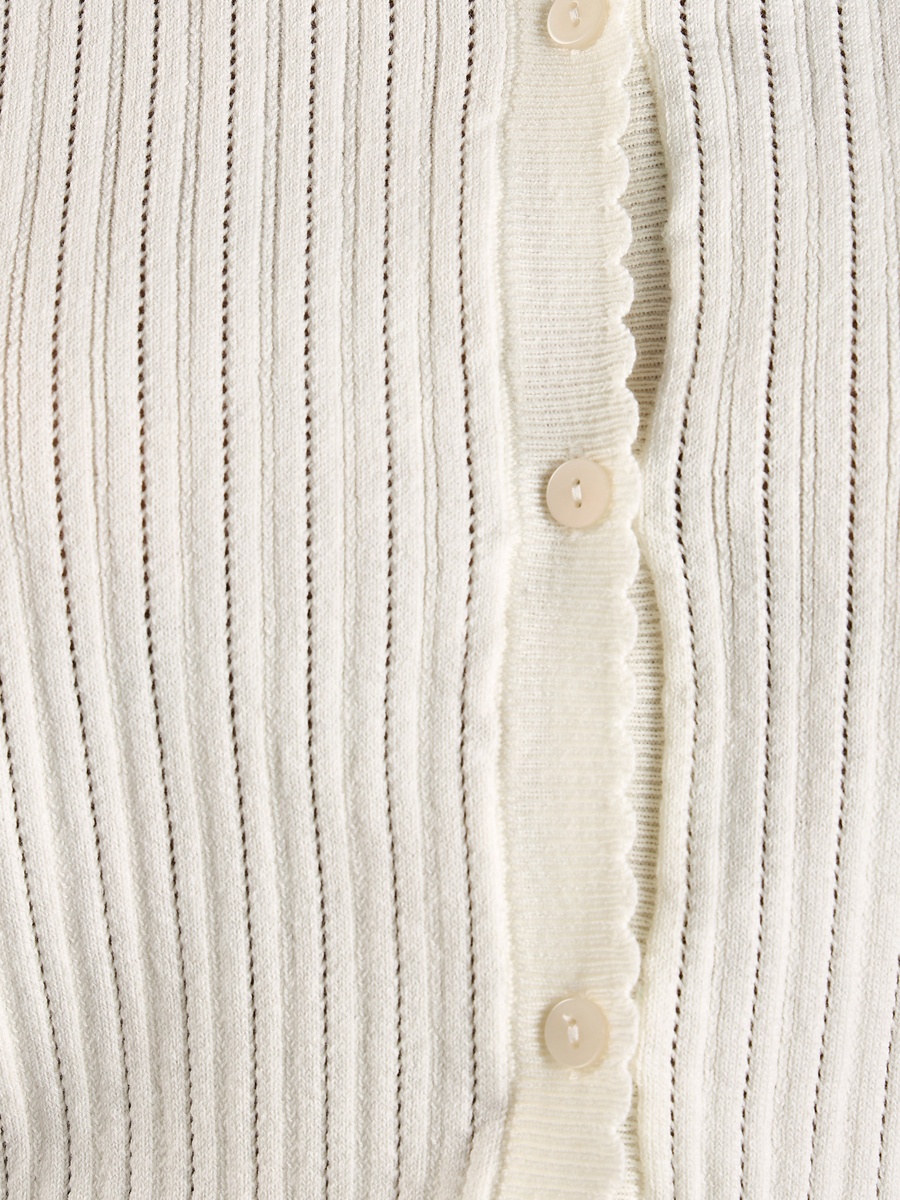 Striped Tipping Detail Cardigan