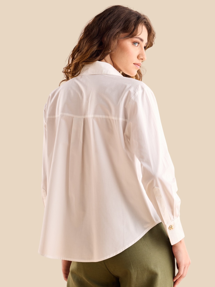 Plain Oversized Poplin Shirt