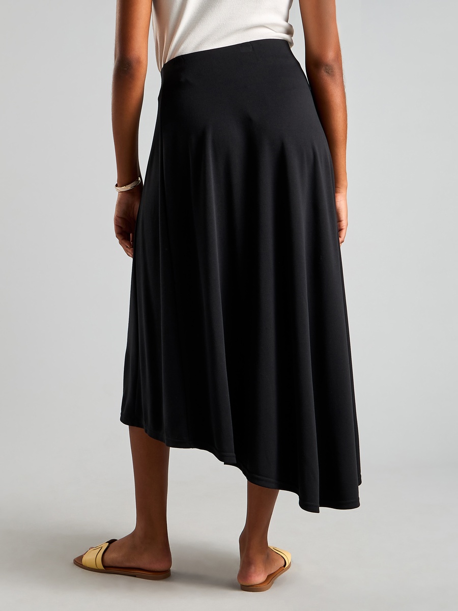 Plain Asymmetric Skirt
