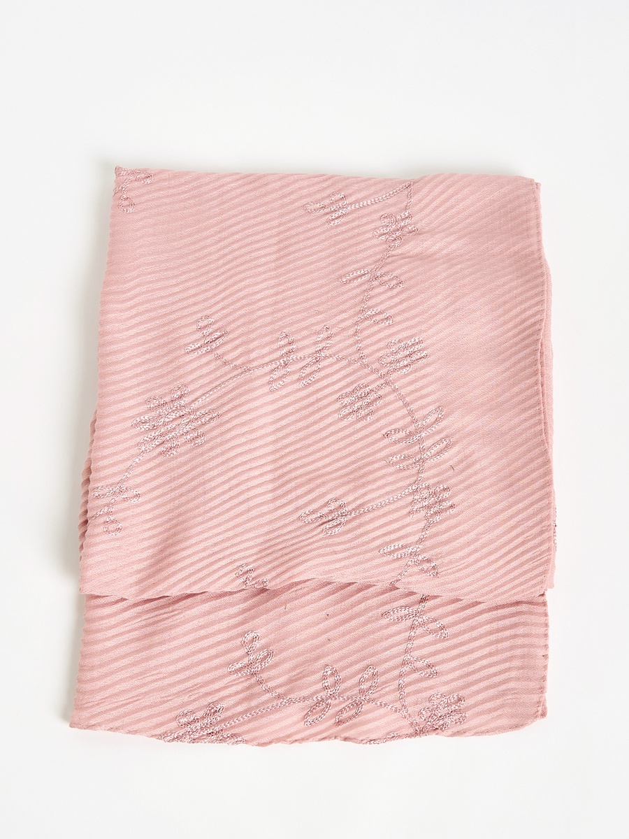 Floral Embroidered Scarf