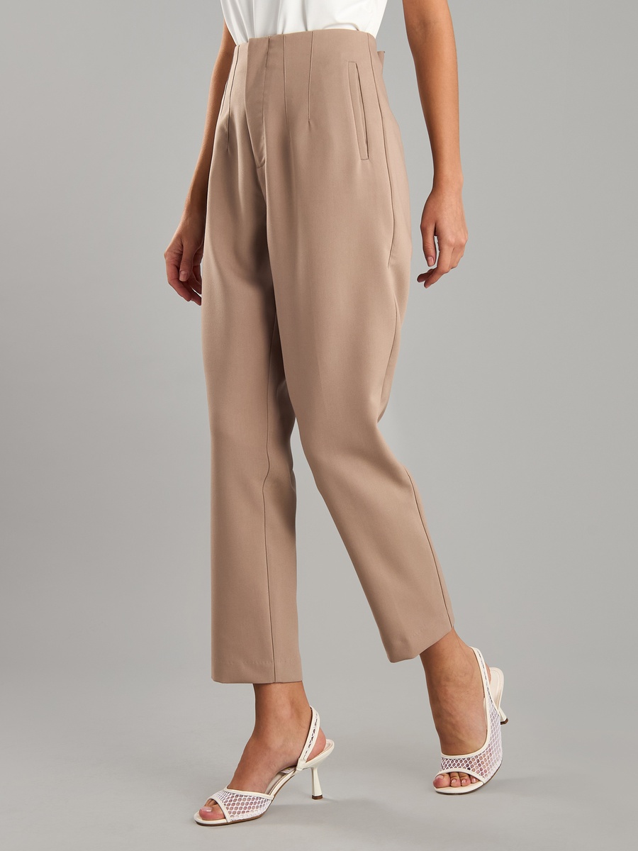 Pintuck Tapered Pants