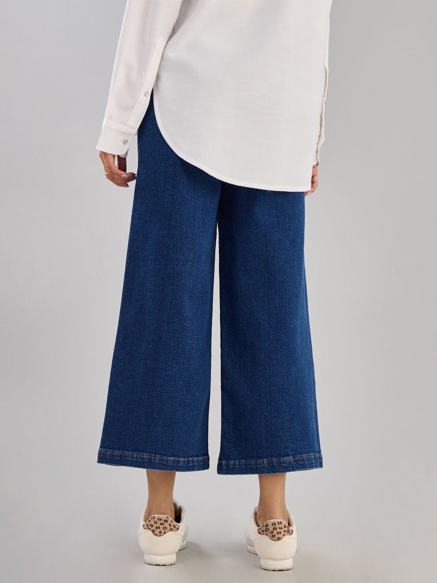 Plain Better Cotton Wide Leg Jeans