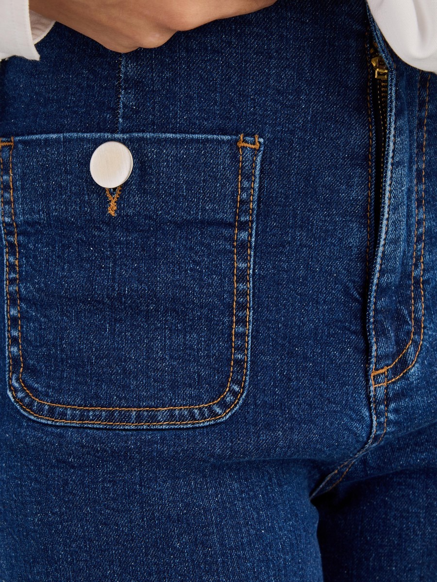 Plain Better Cotton Wide Leg Jeans