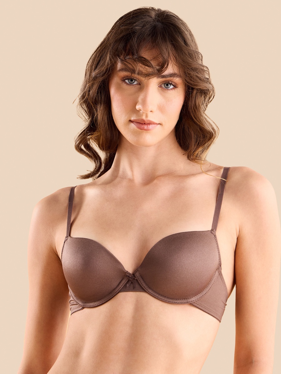 Pack of 2 - Plain Microfibre Demi Bra