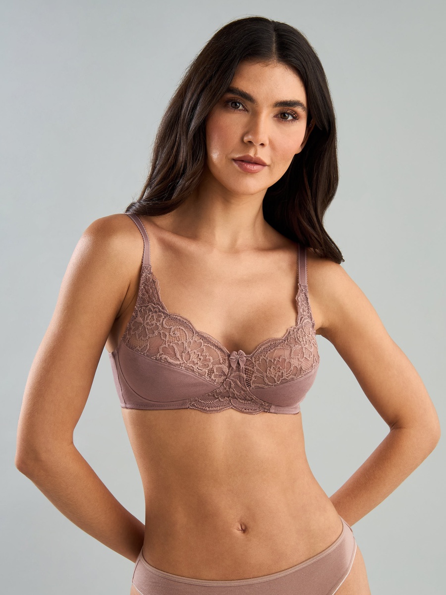 Lace Detail Non-Padded Non-Wired Bra