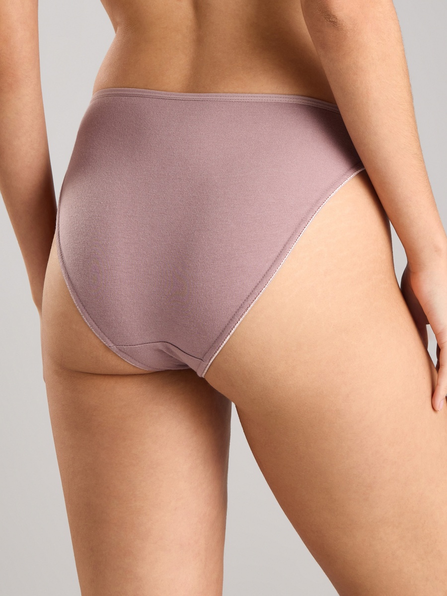 Pack of 5 - Plain High-Leg Briefs