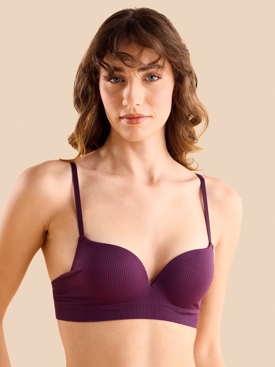 Ribbed Push-Up Bra