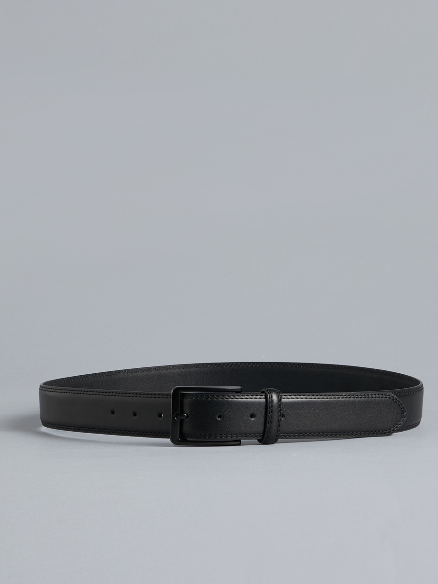 Stitched Detail Belt with Buckle Closure