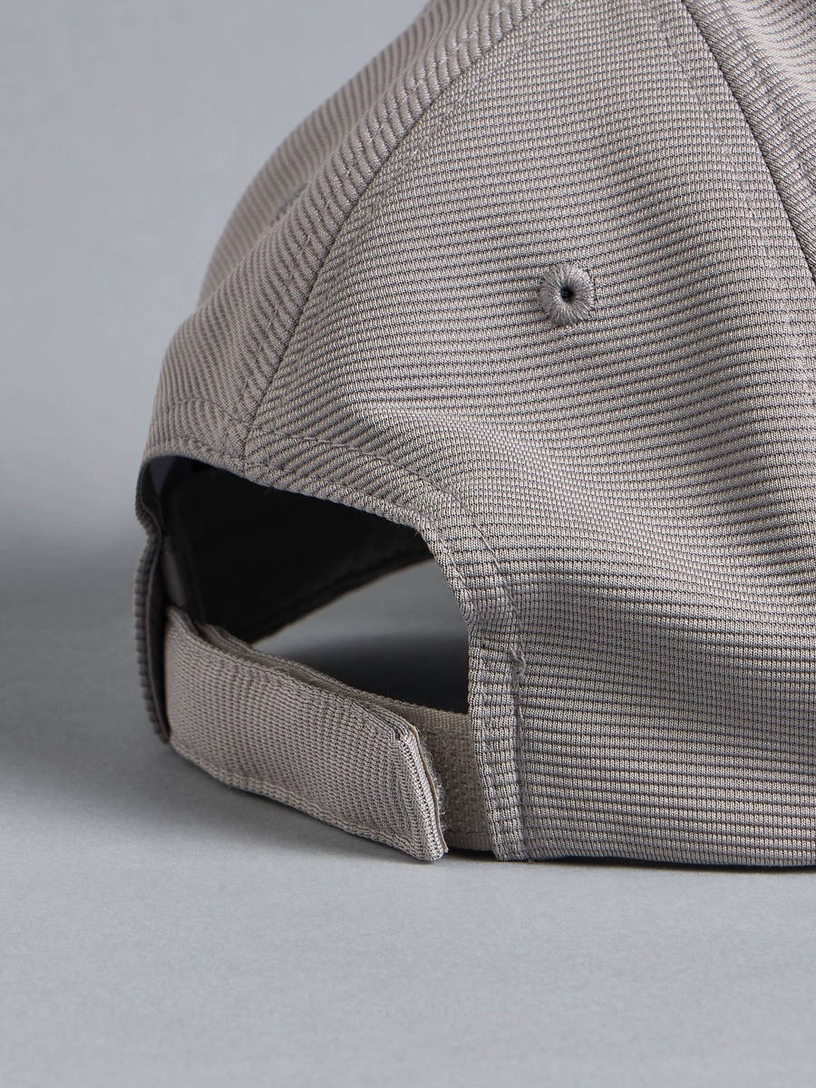 Textured Cap with Hook and Loop Strap Closure