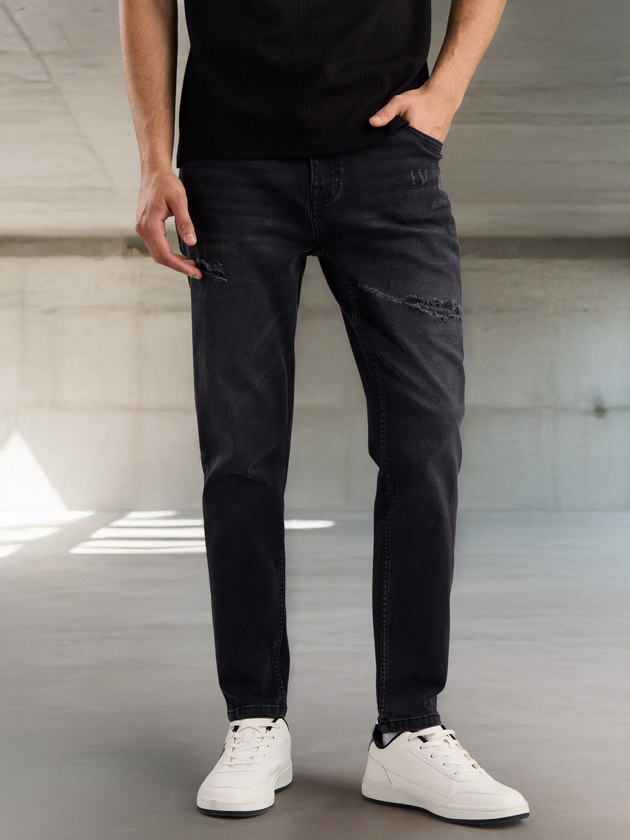 Carrot Fit Constructed Jeans