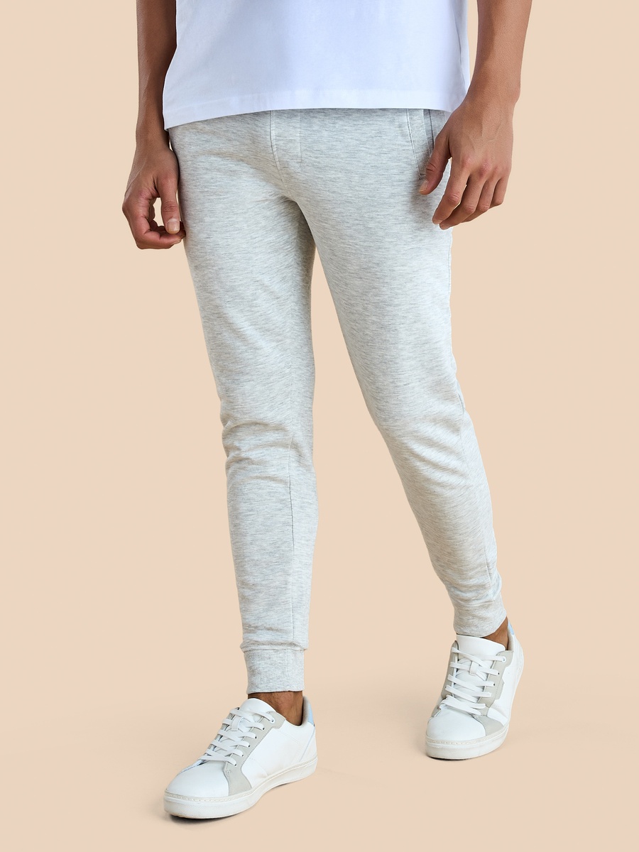 Plain Joggers with Drawstring Closure