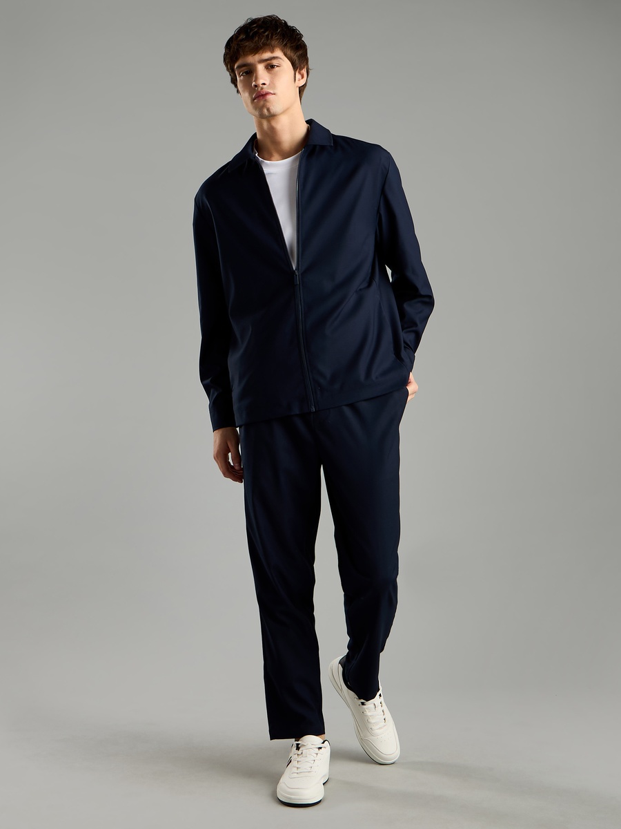 Plain Pants with Drawstring Closure and Pockets