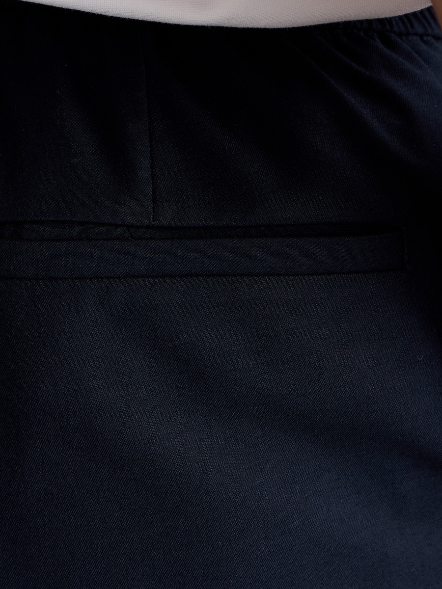 Plain Pants with Drawstring Closure and Pockets
