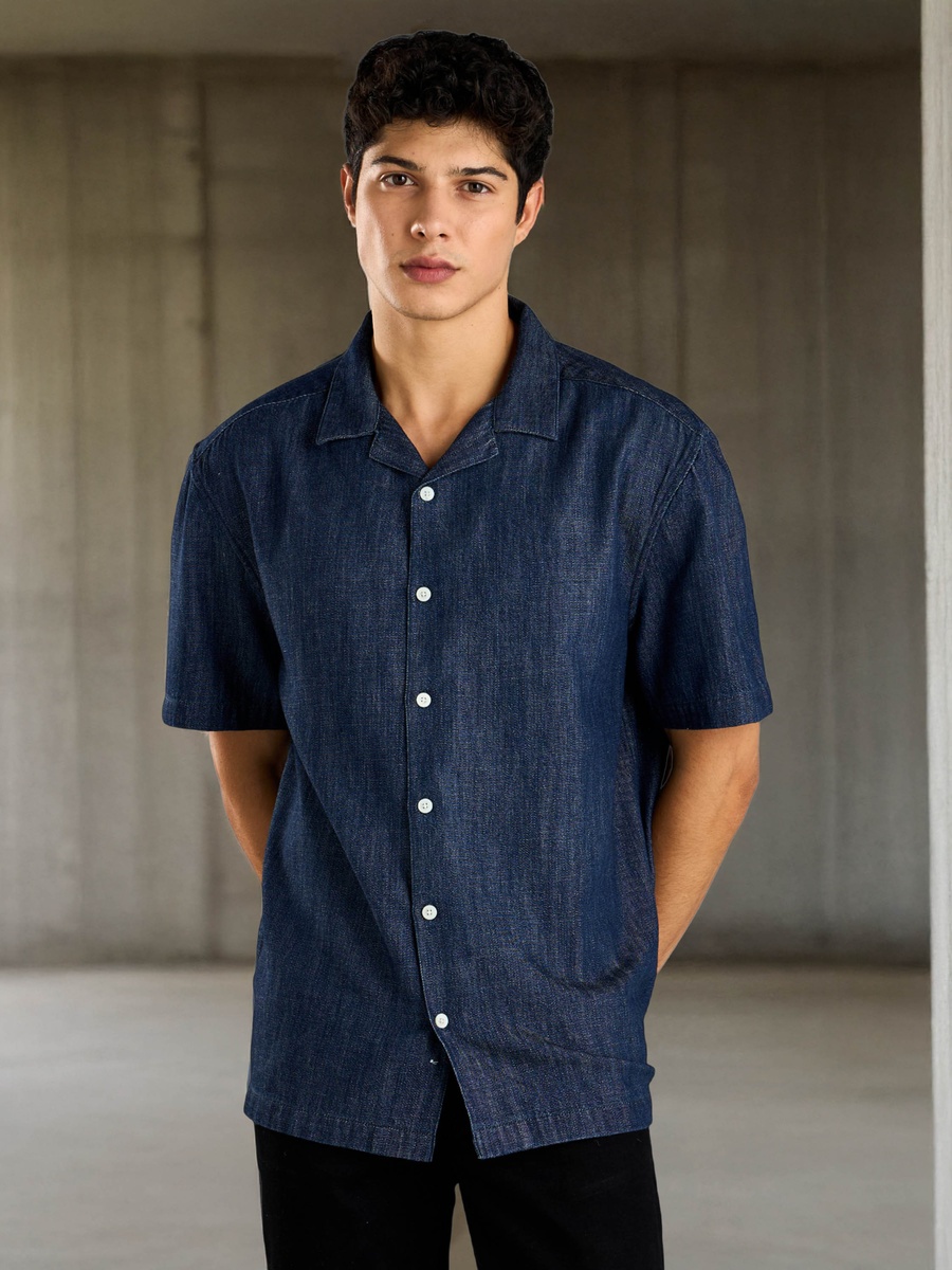 Plain Resort Collar Shirt