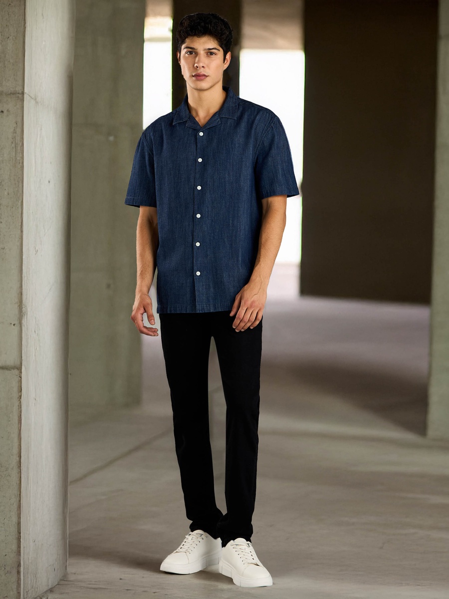 Plain Resort Collar Shirt