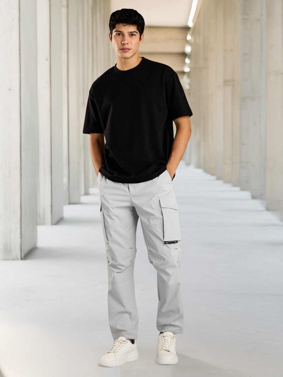 Plain Utility Cargo Pants