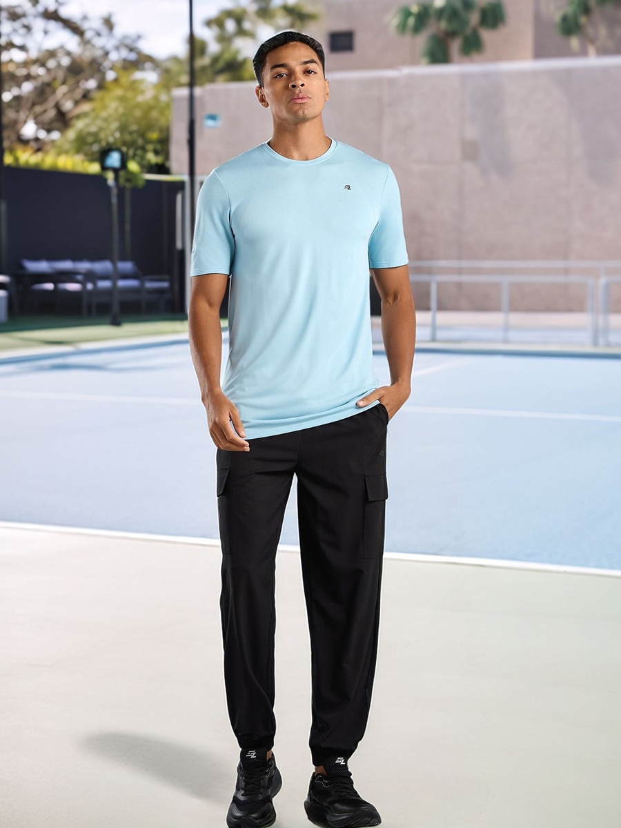 Jacquard T-Shirt with Raglan Sleeves