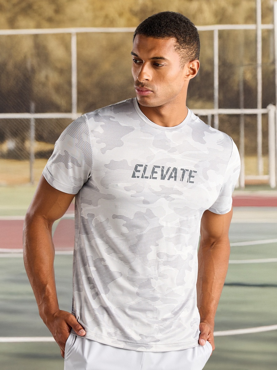 All-Over Camouflage Detail T-Shirt