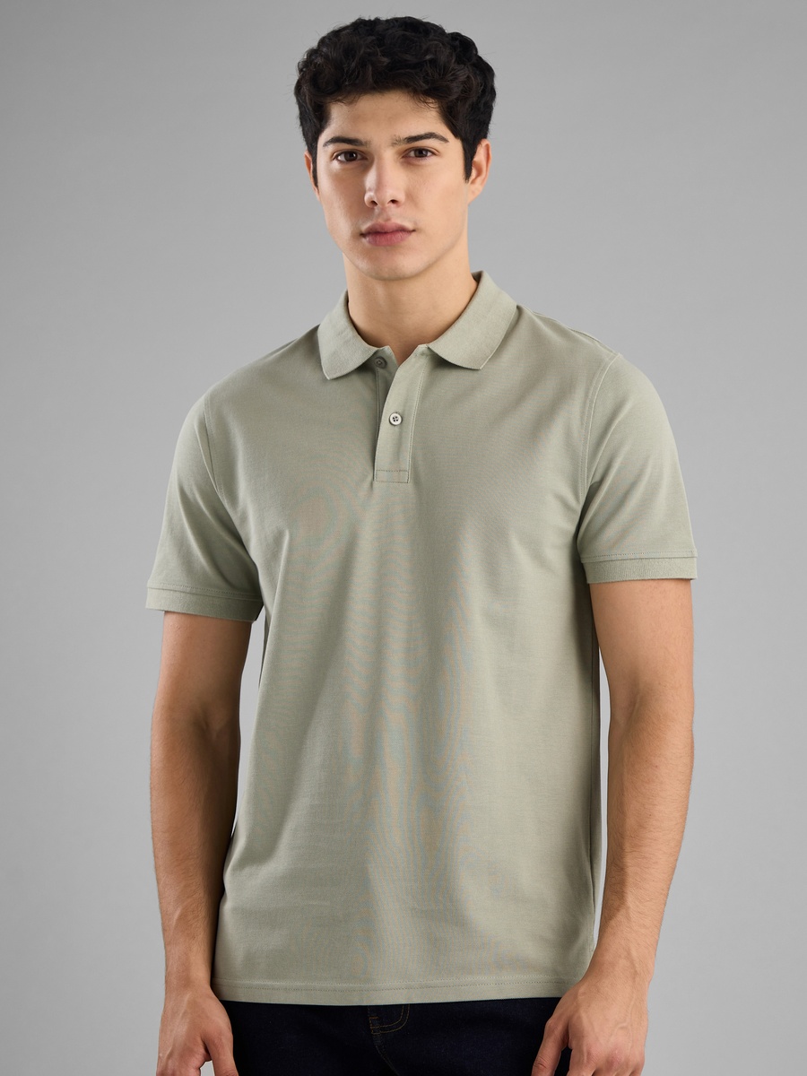 Plain Pique Polo T-Shirt