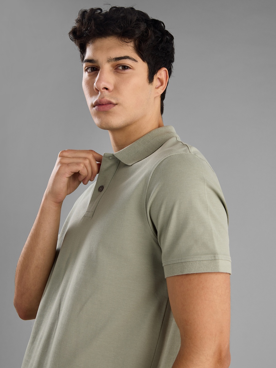 Plain Pique Polo T-Shirt