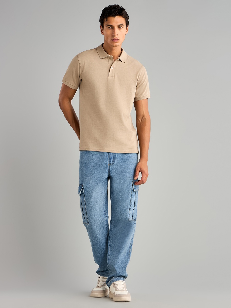 Textured Ottoman Polo T-Shirt