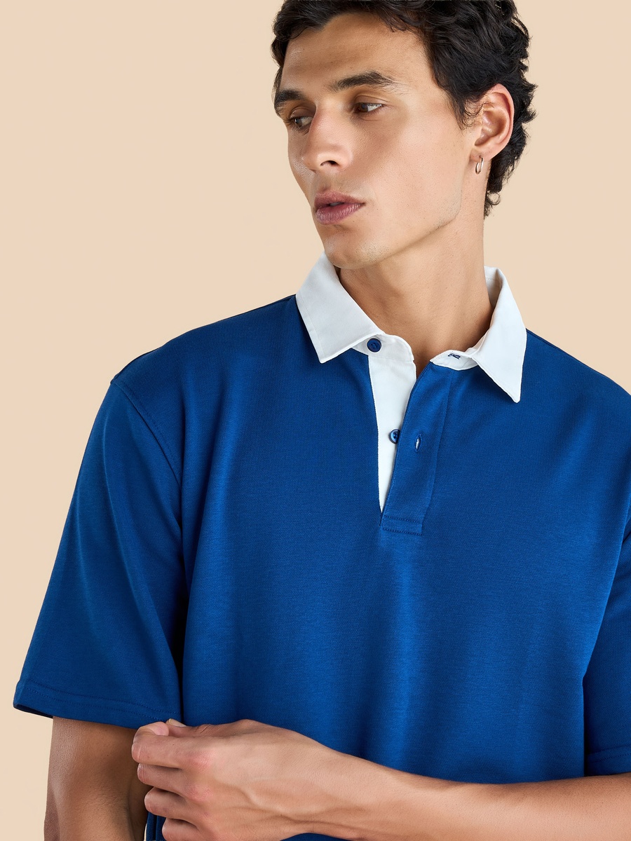 Textured Rugby T-Shirt
