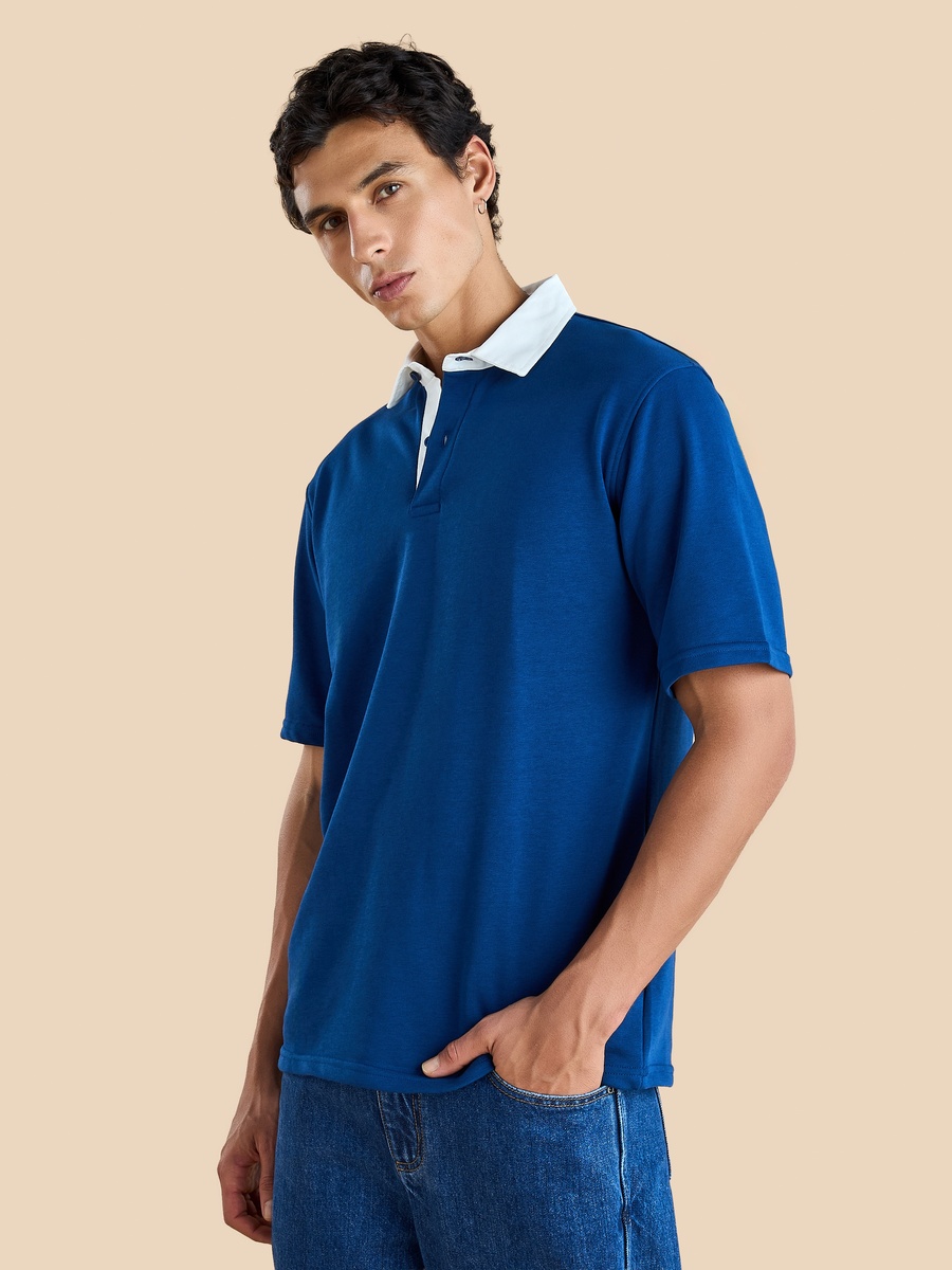 Textured Rugby T-Shirt
