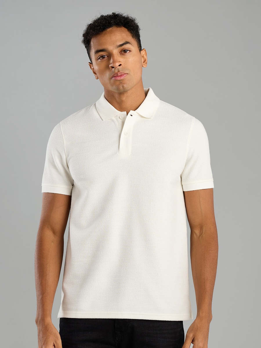 Textured Polo T-Shirt