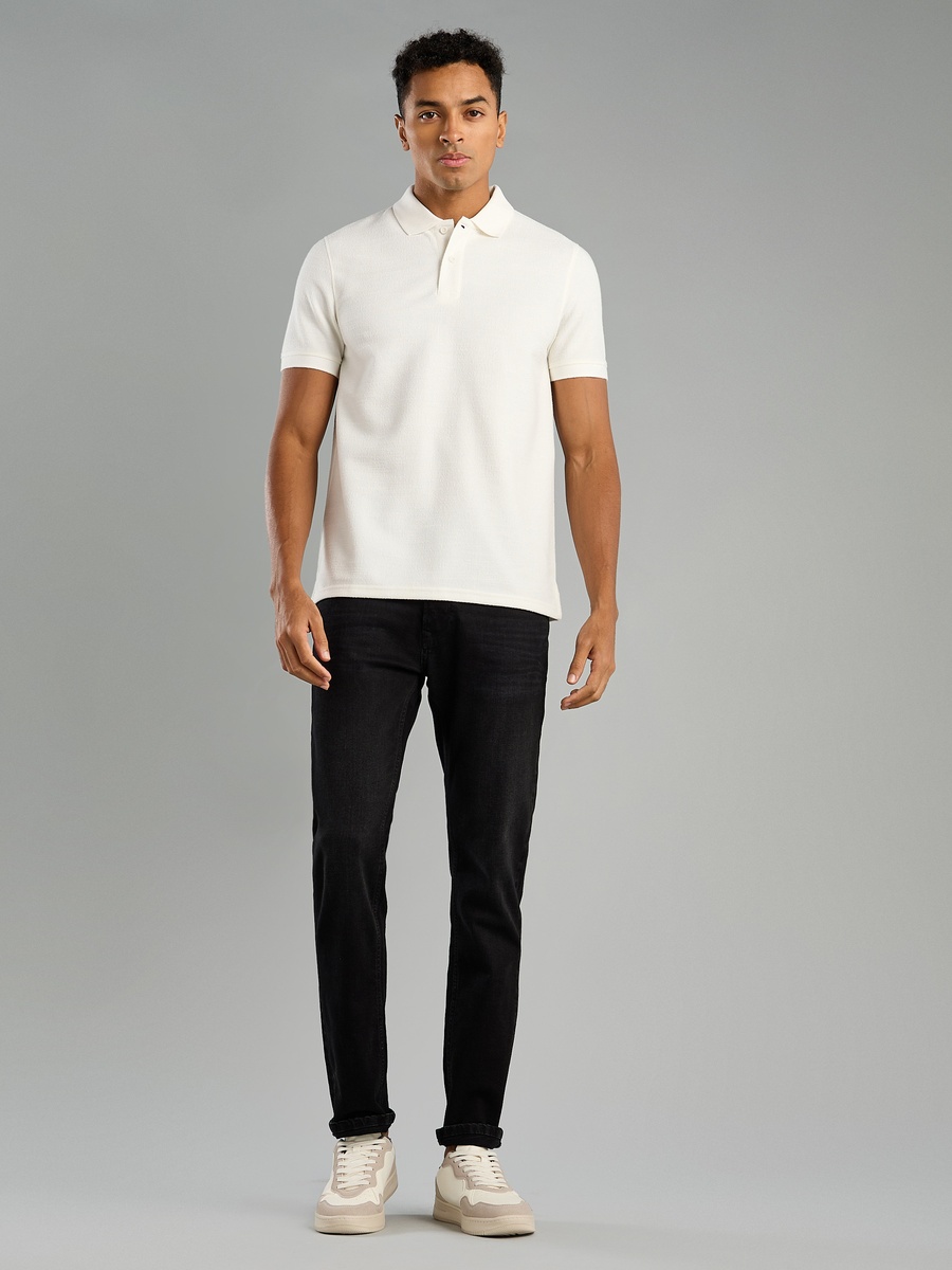 Textured Polo T-Shirt