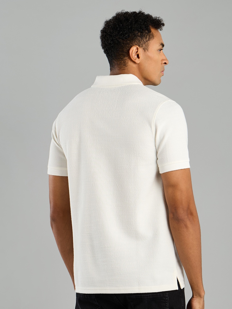 Textured Polo T-Shirt