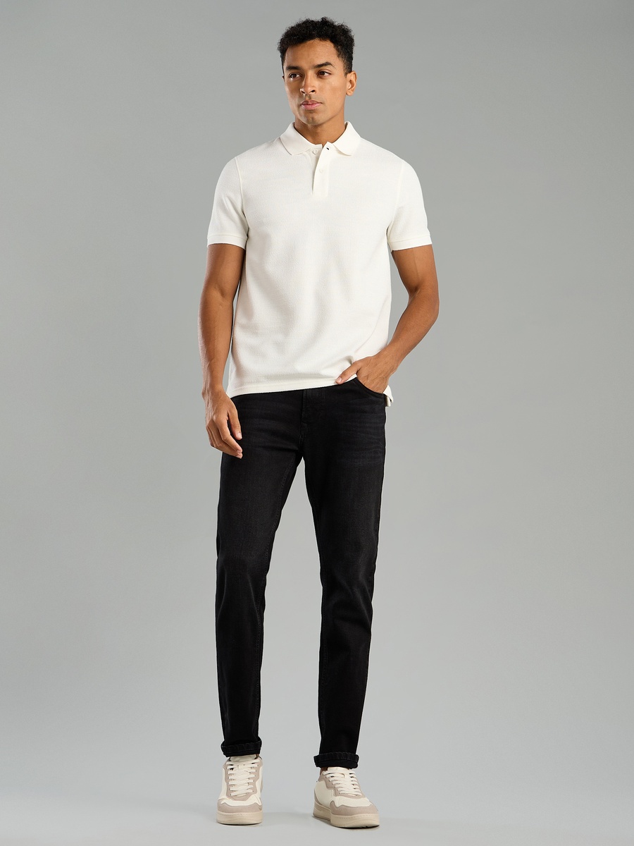Textured Polo T-Shirt