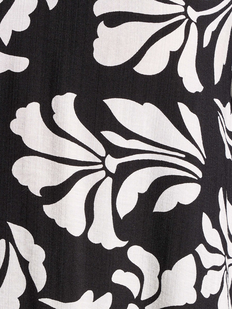Floral Print Dress with Volume Sleeves